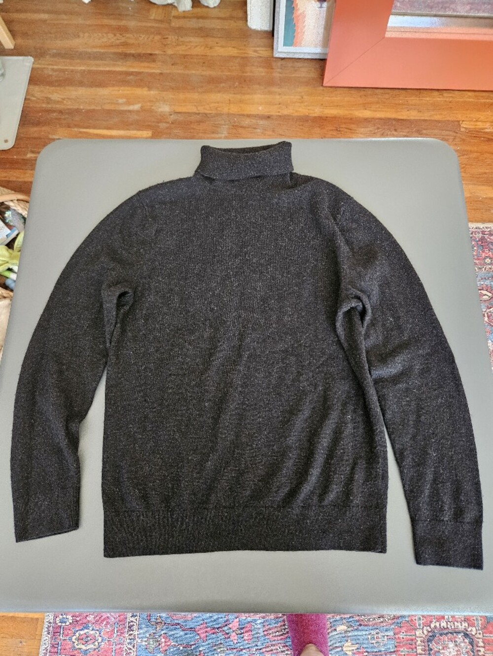 COS Men's Classic Black Wool Turtleneck Sweater sz M